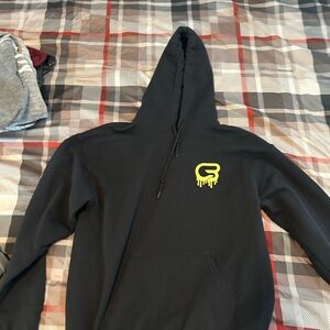 Cyclebar Black Hoodie with Yellow Logo
